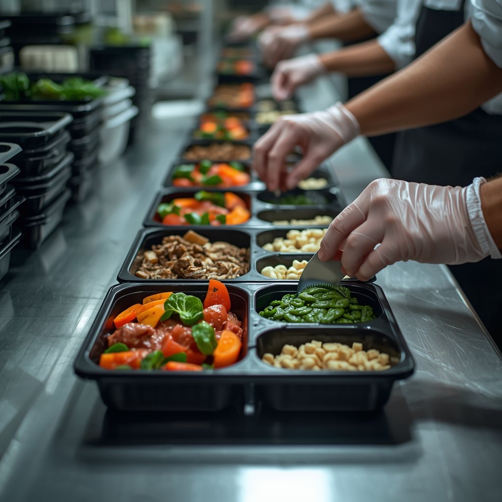 Meals prepared with measured portions